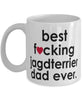 Funny Dog Mug B3st F-cking Jagdterrier Dad Ever Coffee Mug White