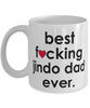 Funny Dog Mug B3st F-cking Jindo Dad Ever Coffee Mug White