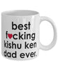 Funny Dog Mug B3st F-cking Kishu Ken Dad Ever Coffee Mug White