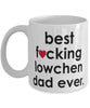 Funny Dog Mug B3st F-cking Lowchen Dad Ever Coffee Mug White