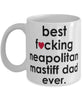 Funny Dog Mug B3st F-cking Neapolitan Mastiff Dad Ever Coffee Mug White