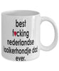 Funny Dog Mug B3st F-cking Nederlandse Kooikerhondje Dad Ever Coffee Mug White