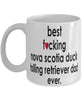 Funny Dog Mug B3st F-cking Nova Scotia Duck Tolling Retriever Dad Ever Coffee Mug White
