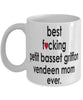 Funny Dog Mug B3st F-cking Petit Basset Griffon Vendeen Mom Ever Coffee Mug White