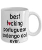 Funny Dog Mug B3st F-cking Portuguese Podengo Dad Ever Coffee Cup White