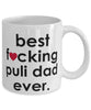 Funny Dog Mug B3st F-cking Puli Dad Ever Coffee Cup White