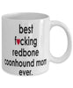 Funny Dog Mug B3st F-cking Redbone Coonhound Mom Ever Coffee Cup White