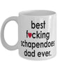 Funny Dog Mug B3st F-cking Schapendoes Dad Ever Coffee Cup White