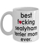 Funny Dog Mug B3st F-cking Sealyham Terrier Mom Ever Coffee Cup White