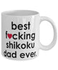 Funny Dog Mug B3st F-cking Shikoku Dad Ever Coffee Cup White