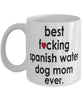 Funny Dog Mug B3st F-cking Spanish Water Dog Mom Ever Coffee Cup White