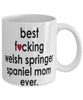 Funny Dog Mug B3st F-cking Welsh Springer Spaniel Mom Ever Coffee Cup White