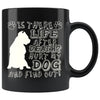 Funny Dog Mug Is There Life After Death Hurt My Dog And 11oz Black Coffee Mugs