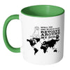 Funny Dog Mug Well Yes The World Does Revolve White 11oz Accent Coffee Mugs