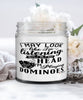 Funny Dominoes Candle I May Look Like I'm Listening But In My Head I'm Playing Dominoes 9oz Vanilla Scented Candles Soy Wax