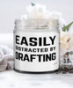 Funny Drafter Draughtsman Candle Easily Distracted By Drafting 9oz Vanilla Scented Candles Soy Wax