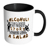 Funny Drinking Mug Alcohol Because No Great White 11oz Accent Coffee Mugs