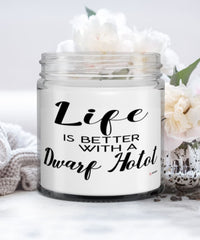 Funny Dwarf Hotot Rabbit Candle Life Is Better With A Dwarf Hotot 9oz Vanilla Scented Candles Soy Wax