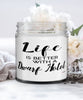 Funny Dwarf Hotot Rabbit Candle Life Is Better With A Dwarf Hotot 9oz Vanilla Scented Candles Soy Wax