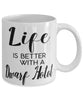 Funny Dwarf Hotot Rabbit Mug Life Is Better With A Dwarf Hotot Coffee Cup 11oz 15oz White
