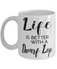 Funny Dwarf Lop Rabbit Mug Life Is Better With A Dwarf Lop Coffee Cup 11oz 15oz White