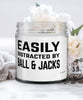 Funny Easily Distracted By Ball And Jacks 9oz Vanilla Scented Candles Soy Wax