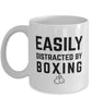 Funny Easily Distracted By Boxing Coffee Mug 11oz White