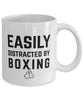 Funny Easily Distracted By Boxing Coffee Mug 11oz White
