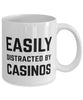 Funny Easily Distracted By Casinos Coffee Mug 11oz White
