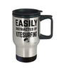 Funny Easily Distracted By Kitesurfing Travel Mug 14oz Stainless Steel