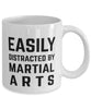 Funny Easily Distracted By Martial Arts Coffee Mug 11oz White