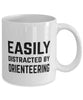 Funny Easily Distracted By Orienteering Coffee Mug 11oz White