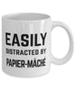 Funny Easily Distracted By Papier-mache Coffee Mug 11oz White