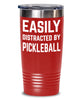 Funny Easily Distracted By Pickleball Tumbler 30oz 20oz Stainless Steel