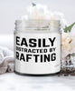 Funny Easily Distracted By Rafting 9oz Vanilla Scented Candles Soy Wax