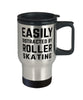 Funny Easily Distracted By Roller Skating Travel Mug 14oz Stainless Steel