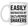 Funny Easily Distracted By Salt And Pepper Shakers Coffee Mug 11oz White XP8434