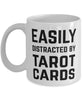 Funny Easily Distracted By Tarot Cards Coffee Mug 11oz White