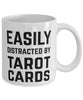 Funny Easily Distracted By Tarot Cards Coffee Mug 11oz White