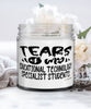 Funny Educational Technology Specialist Professor Teacher Candle Tears Of My Educational Technology Specialist Students 9oz Vanilla Scented Candles Soy Wax