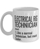 Funny Electrical Rig Technician Mug Like A Normal Technician But Much Cooler Coffee Cup 11oz 15oz White
