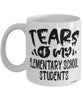 Funny Elementary School Professor Teacher Mug Tears Of My Elementary School Students Coffee Cup White