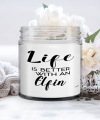 Funny Elfin Rabbit Candle Life Is Better With An Elfin 9oz Vanilla Scented Candles Soy Wax