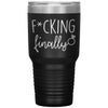 Funny Engagement Announcement Tumbler F*cking Finally Laser Etched 30oz Stainless Steel Tumbler