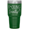 Funny Engagement Announcement Tumbler F*cking Finally Laser Etched 30oz Stainless Steel Tumbler