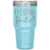 Funny Engagement Announcement Tumbler F*cking Finally Laser Etched 30oz Stainless Steel Tumbler