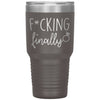 Funny Engagement Announcement Tumbler F*cking Finally Laser Etched 30oz Stainless Steel Tumbler