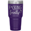 Funny Engagement Announcement Tumbler F*cking Finally Laser Etched 30oz Stainless Steel Tumbler