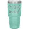 Funny Engagement Announcement Tumbler F*cking Finally Laser Etched 30oz Stainless Steel Tumbler