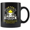 Funny Engineer Mug Never Underestimate A Grandpa With A 11oz Black Coffee Mugs